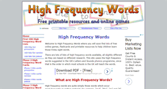 Desktop Screenshot of highfrequencywords.org